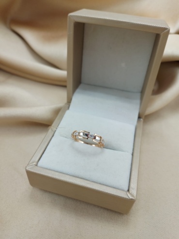 Veronika jewelry factory к132-3707 размер 18 вес 1.51 г золото, фианит