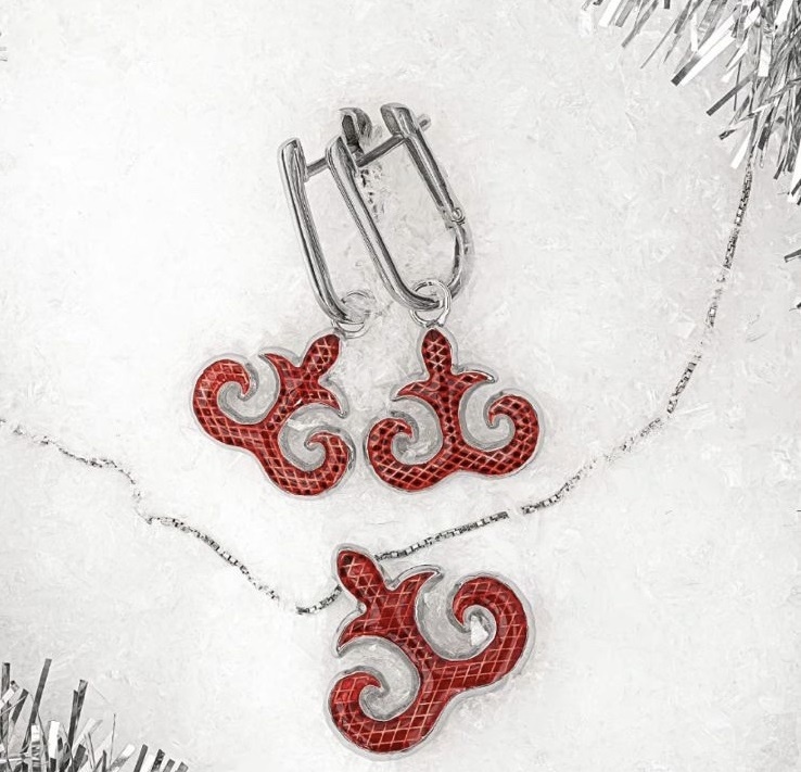Balausa Jewelry K056(2) вес 12 г серебро, эмаль