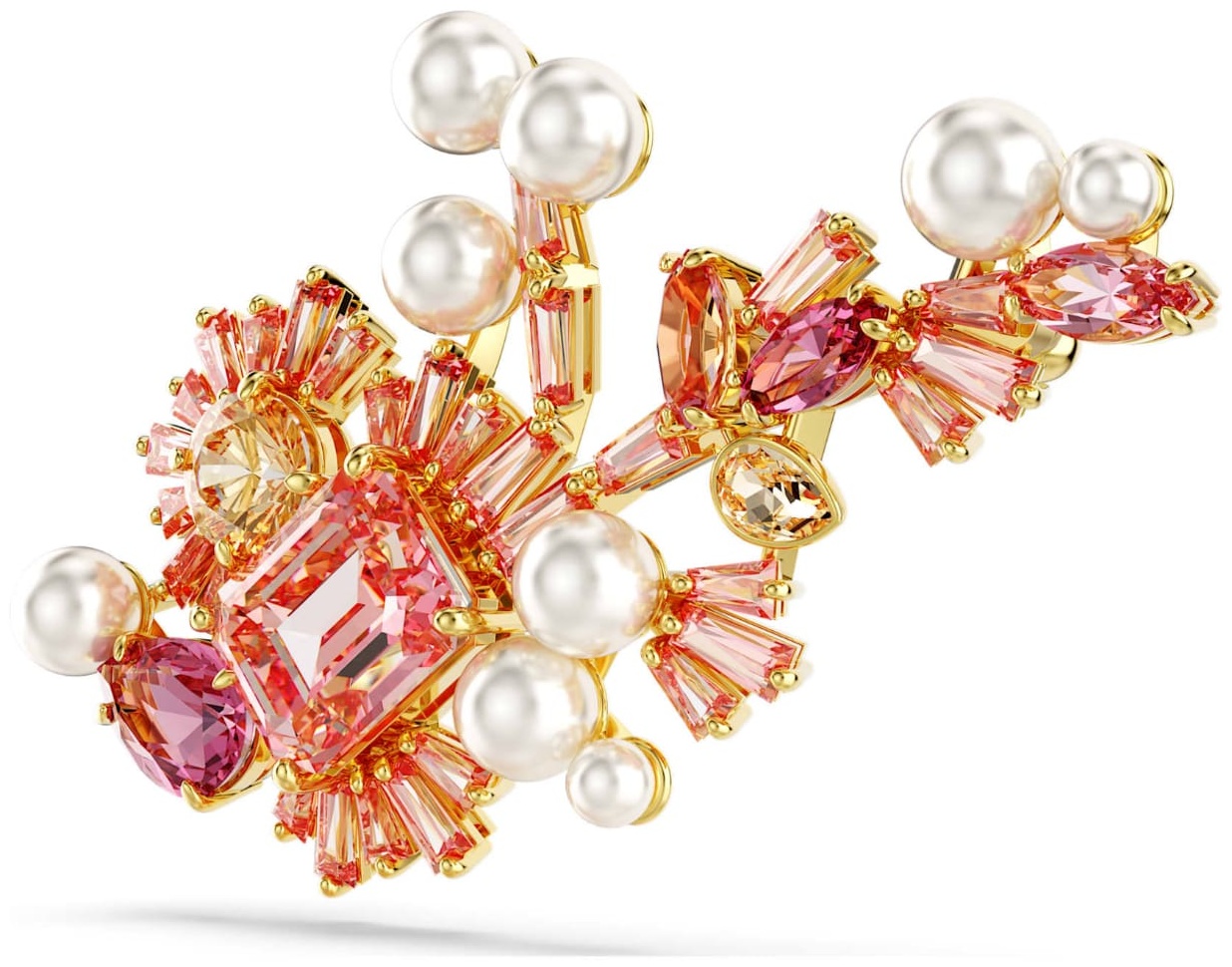 Брошь Swarovski металл, кристаллы Swarovski