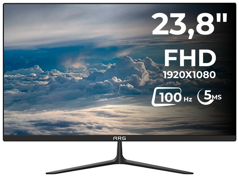 Монитор 24" ARG M24Y1F2526 черный