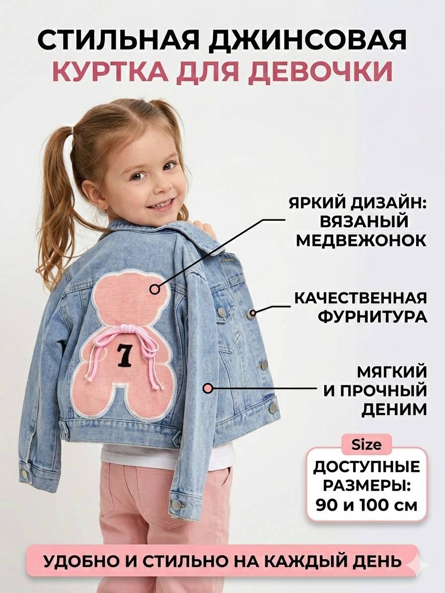 Джинсовая куртка синий, голубой