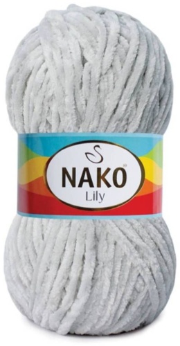 Моток NAKO Lily 3029 - серебро 180 м 100 г