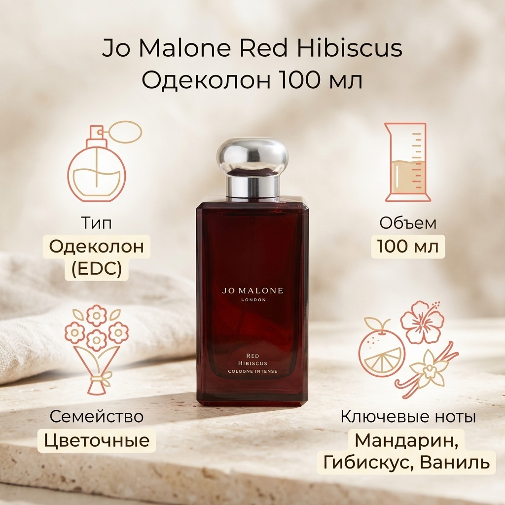 Jo Malone Red Hibiscus одеколон EDC 100 мл, для женщин