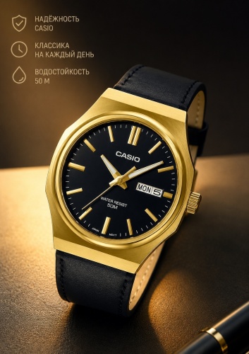 Кварцевые CASIO Elegant Gold Accent нержавеющая сталь