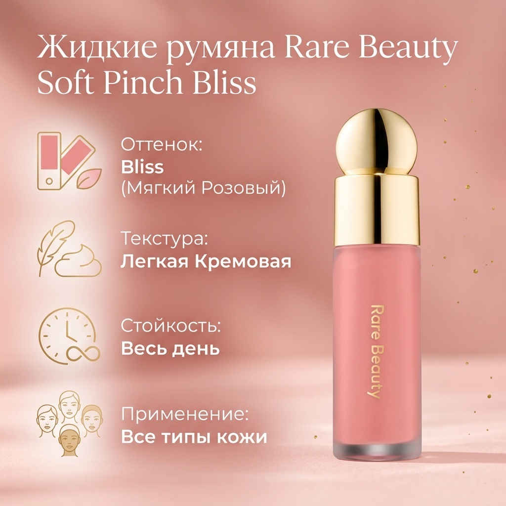 Rare Soft Pinch Liquid Blush румяна Bliss