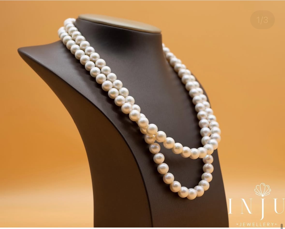 INJU Jewellery натуральная кожа, жемчуг