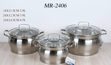 Набор кастрюль MR-2406 3 в 1