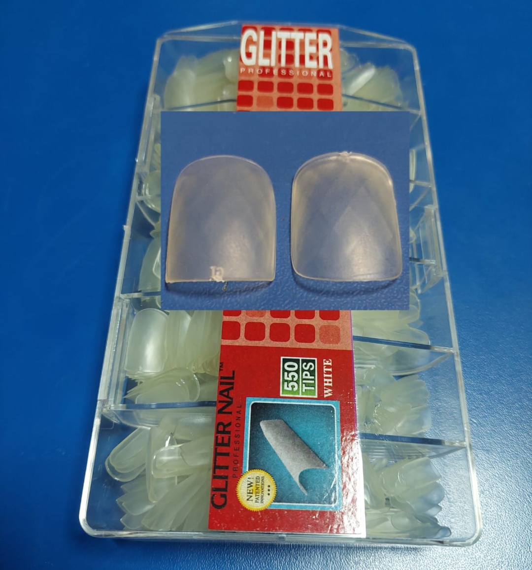 Glitter nail kit типсы средние 550 шт