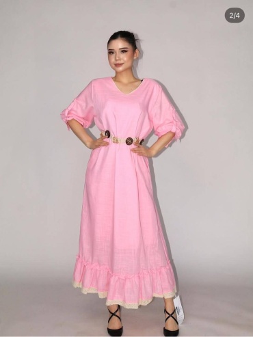 Повседневное платье FASHION розовый