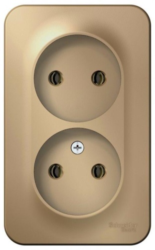 Розетка Systeme electric Blanca, золотистый