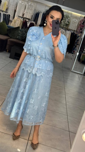 Костюм деловой Fashion Fashion голубой