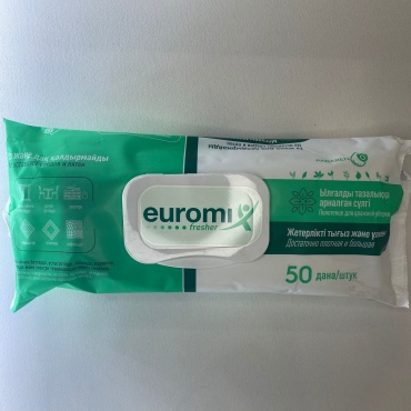 Влажные салфетки Euromix Fresher 50 шт
