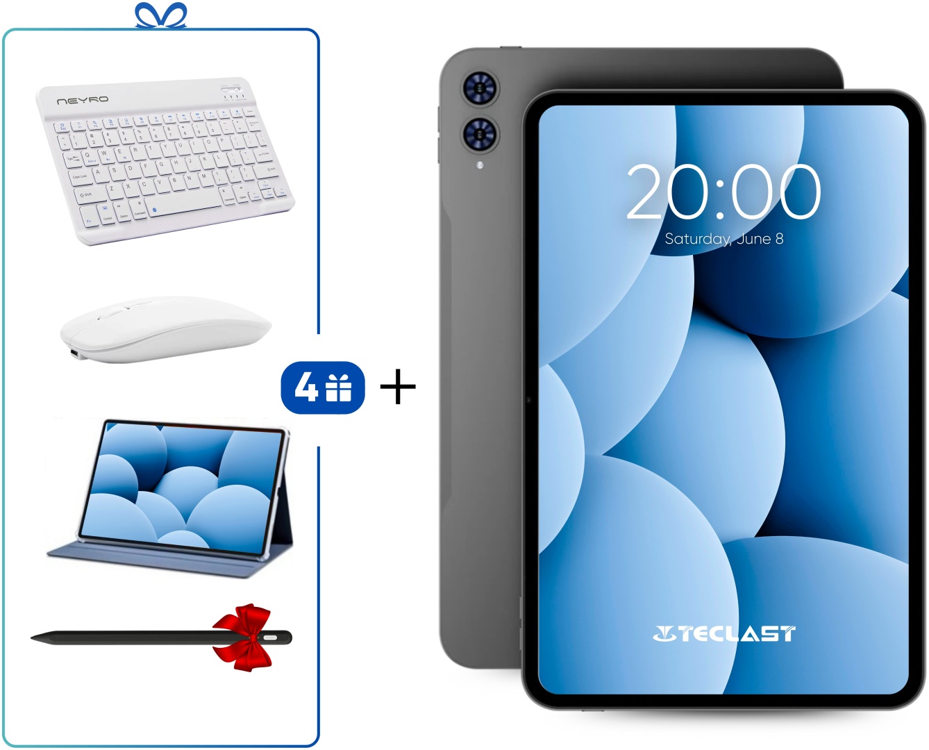 Планшет Teclast T65 13.4 дюйм 8 Гб/128 Гб серый + подарок