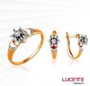 Lucente Бриллианты Якутии SET-VE7W3Z вес 6.47 г золото, бриллиант