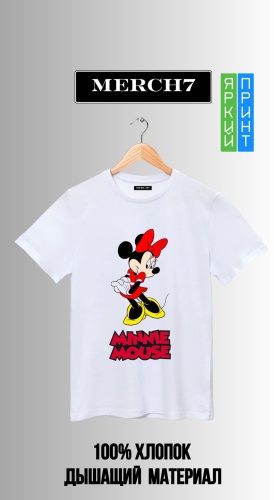 Футболка Минни Маус Minnie Mouse белый