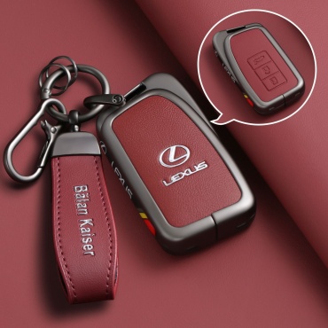 LEXUS чехол на ключ бордовый