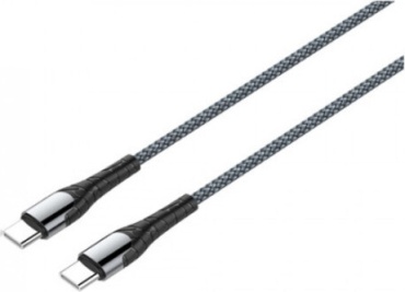 Кабель LDNIO USB TypeC (M), 1 м, серый