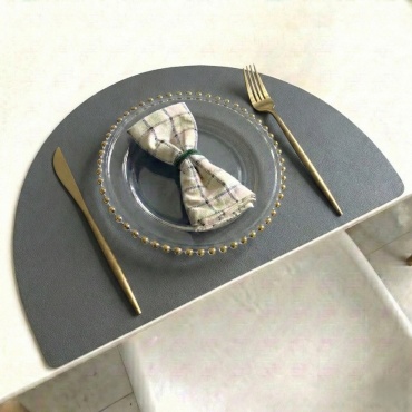 Сервировочный коврик 43x28 см, ПВХ, искусственная кожа, 1 шт