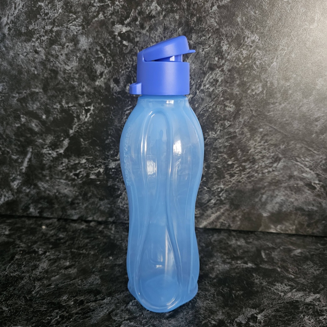 Бутылка Tupperware 0.5 л синий, флип-топ, полипропилен