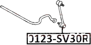 ASVA тяга стабилизатора 0123SV30R