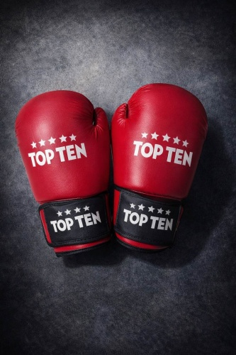 Боксерские перчатки TOP TEN 12 oz красный