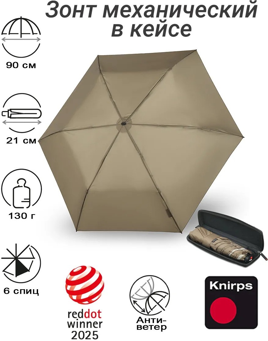 Складной зонт KNIRPS механика зеленый