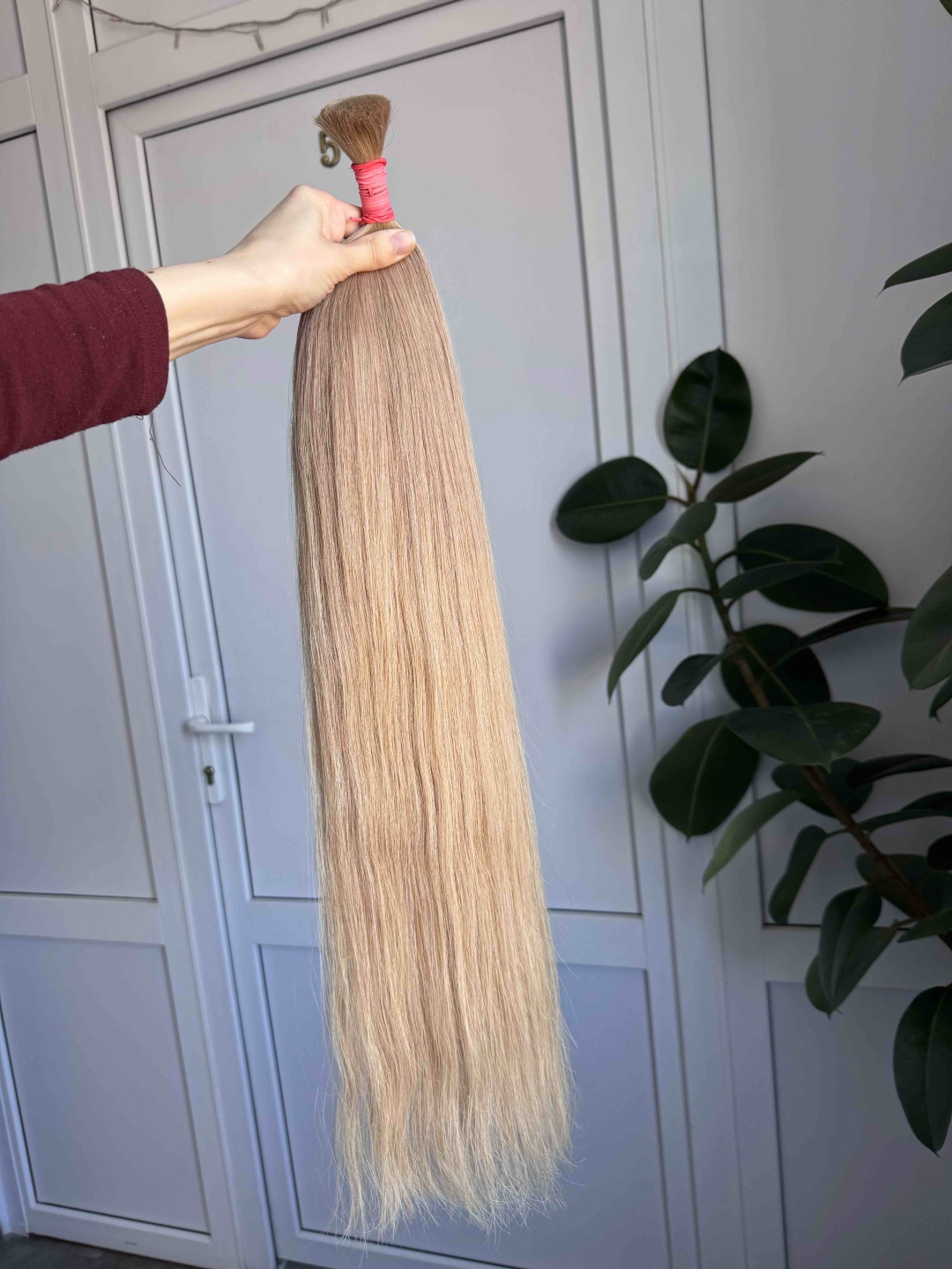 Lux Hair волос для наращивания срез волос блонд омбре женский 67 см