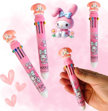 Ручка мультисистемная my melody 10 цветов 1 шт, 0.7 мм, цвет чернил мультиколор