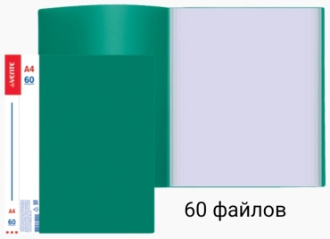 Папка deVENTE Daily 60 файлов, А4, зеленый