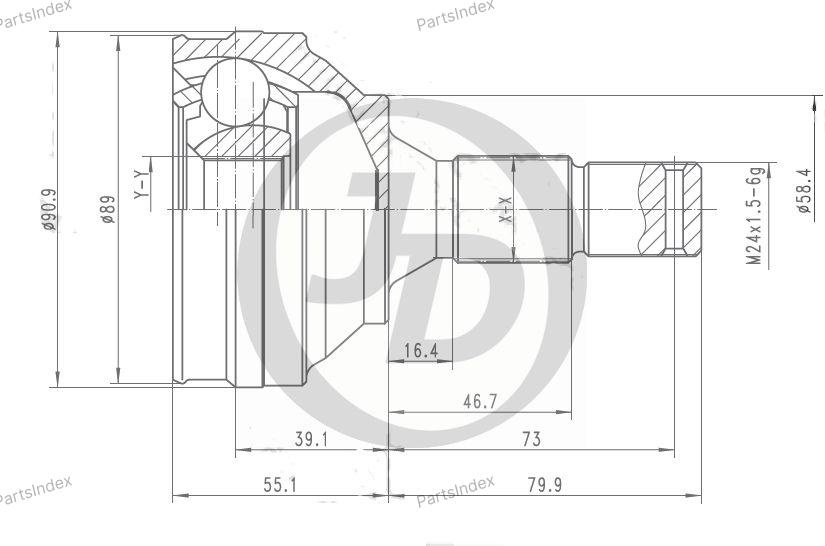 JD ШРУС JCT0225