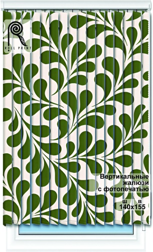 Жалюзи вертикальные Roll Print 155x140 см PHJAL, ткань