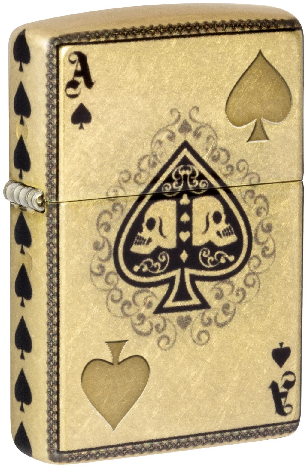 Zippo бензиновая зажигалка 46388, латунь, сталь