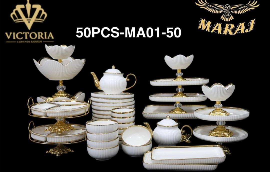 Сервиз на 6 персон VICTORIYA Maraj, предметов: 50, столовый, фарфор