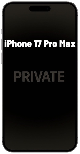 Стекло PROMAX для Apple iPhone 17 Pro Max PRIVATE-PREMIUM черный
