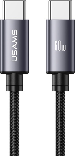 Кабель Usams USB TypeC (M), 1.2 м, черный