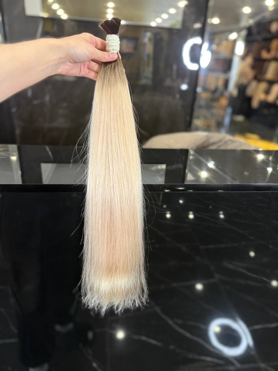 Kukla.hair.kz волос для наращивания блонд омбре женский 60 см