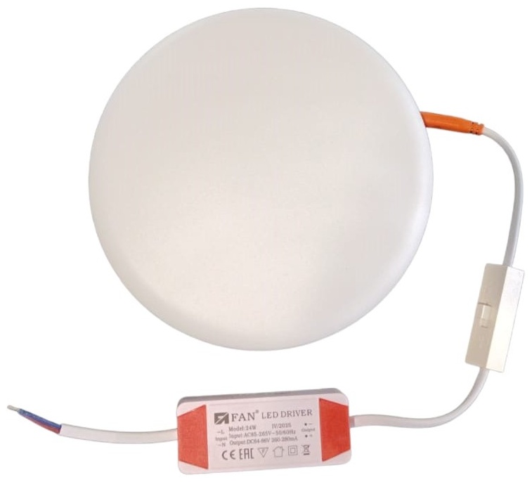 FAN Софит под любое отверстие FAN 24W 3CCT Круг HS009 170*170 LED