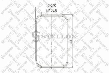 Stellox пневмобаллон 90-06610-SX