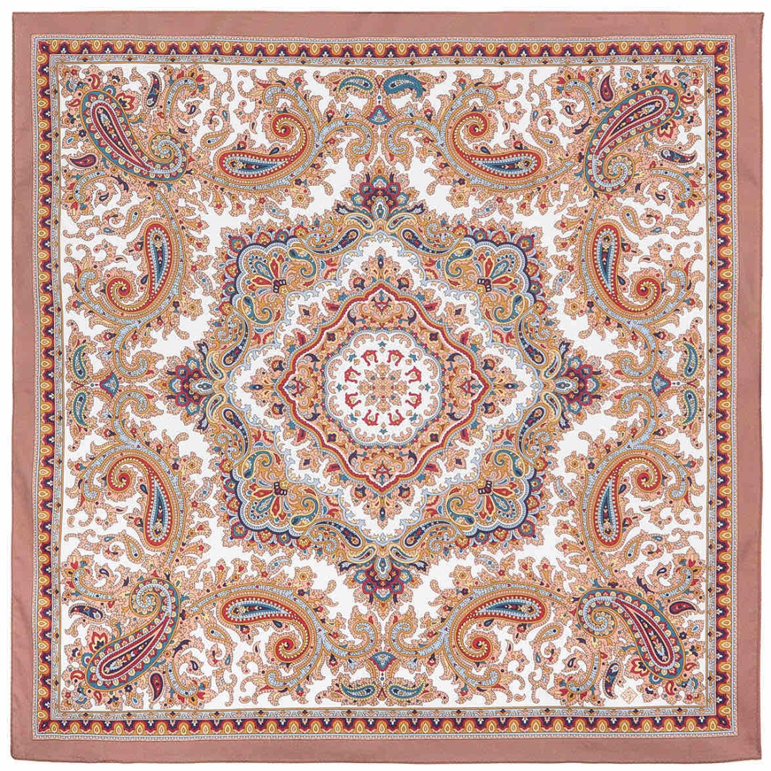 Платок Павловопосадский платок хлопок 80 x 80 см