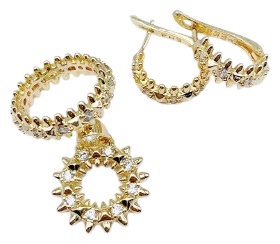 TUIMEDAQ бижутерный сплав, медицинское золото, кристаллы Swarovski, кристаллы