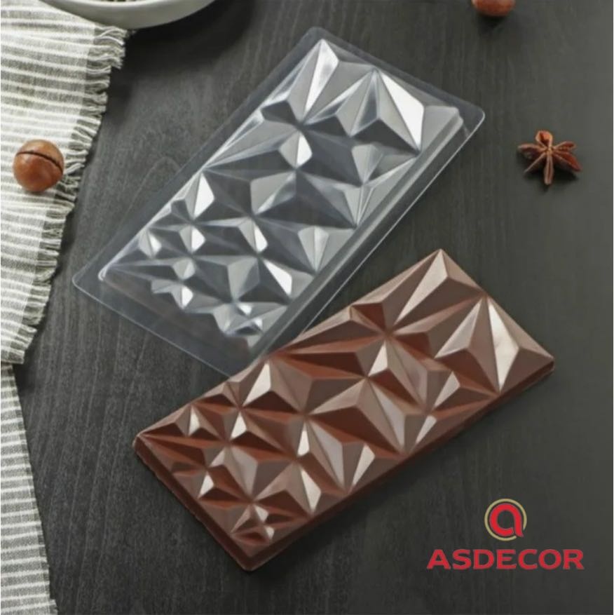 Asdecor для шоколада АР010888 форма "Кристалл" плитка, пластик