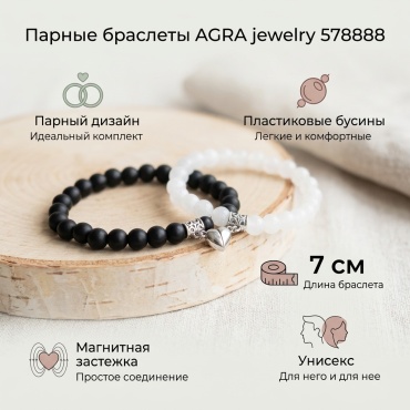 AGRA jewelry длина 7 см пластик, пластик