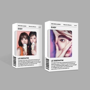 KCRUSH LE SSERAFIM - EASY 3rd Mini Album WVS ALBUMS 2 Version SET