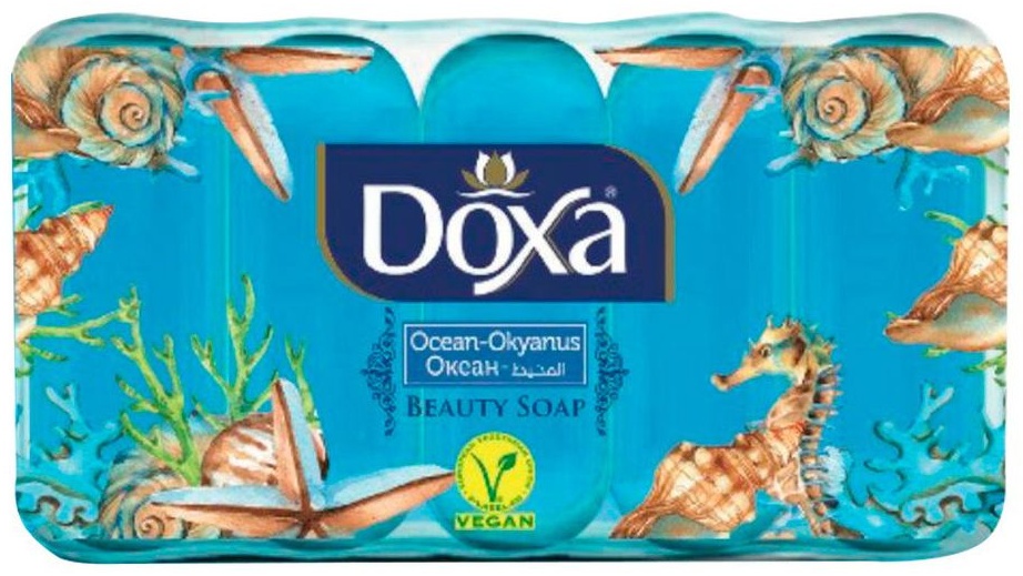 Кусковое мыло туалетное Doxa Туалетное мыло экопак Океан 5 шт