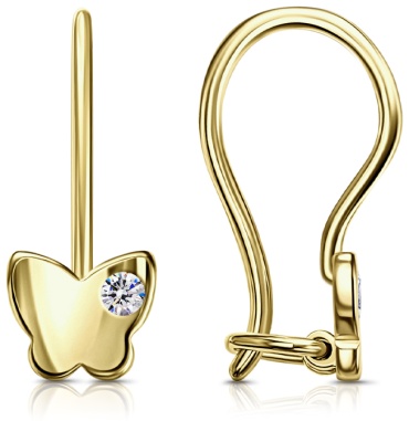 Серьги Lucente EAR-LU-585-339302 вес 0.903 г золото, фианит