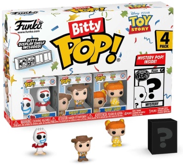 Funko Bitty POP! Disney Toy Story Forky+Sheriff Woody+Gabby Gabby+Mystery (1 of 4) 2 см 4 шт
