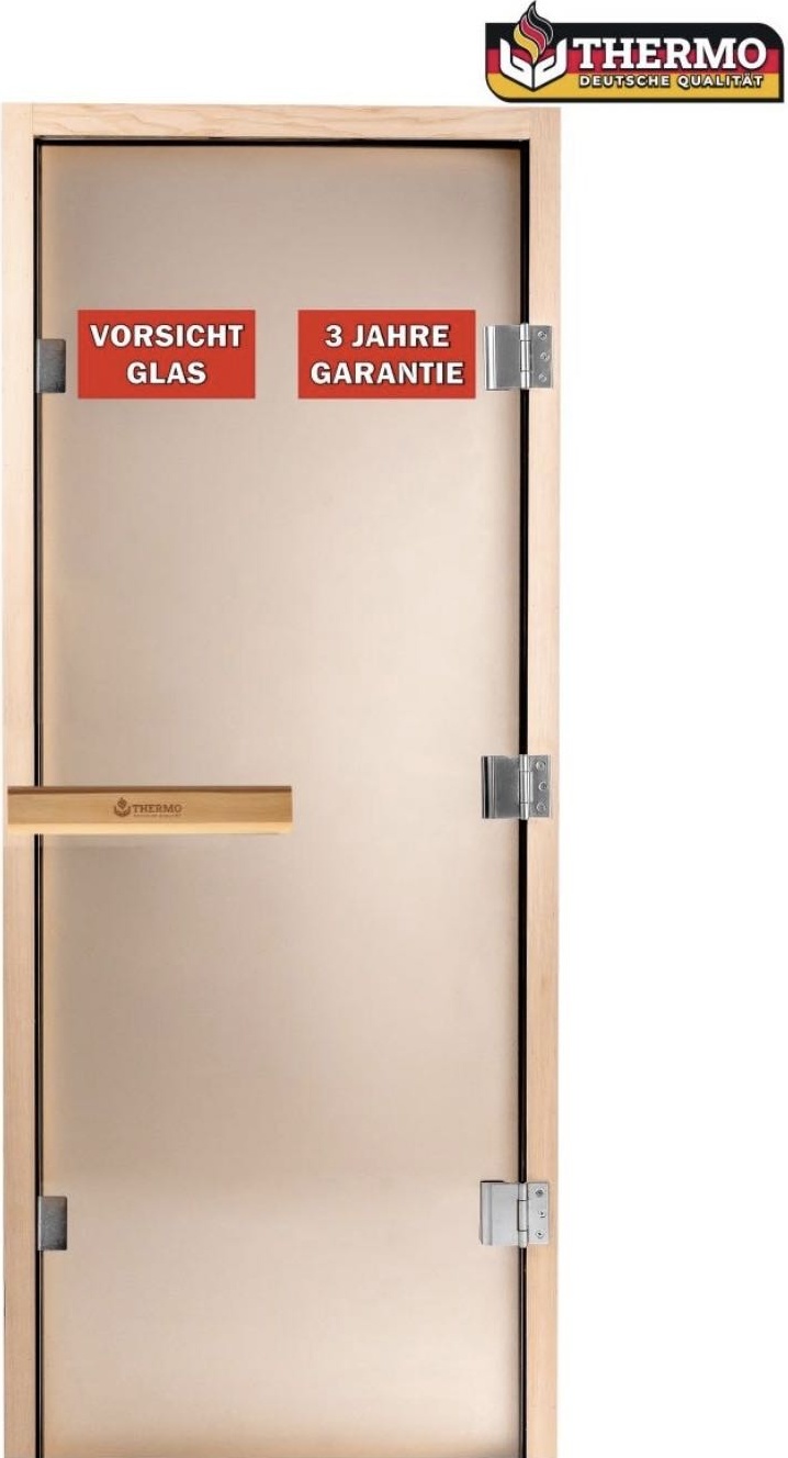 Дверь стеклянная Thermo bronze 1800x700 мм, универсальная