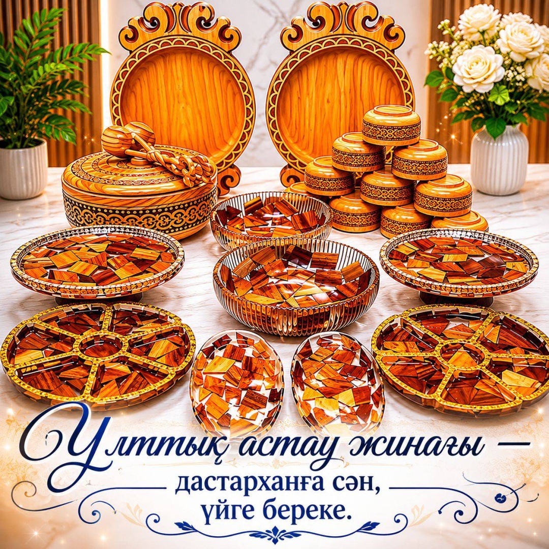 Астау 55х38 см, дерево, 14 шт