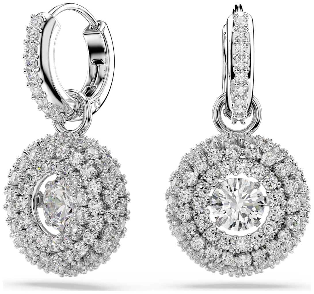 Серьги Swarovski бижутерный сплав, кристаллы Swarovski