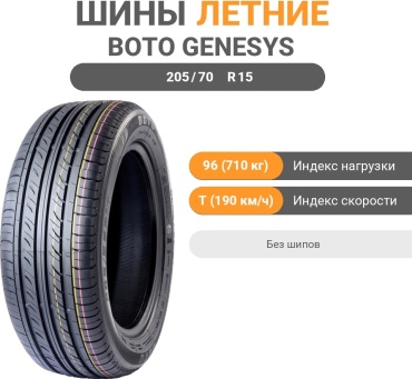 Boto Genesys 228 205/70 R15 96T